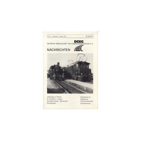 German society for railway history 1990 Sept/Oct