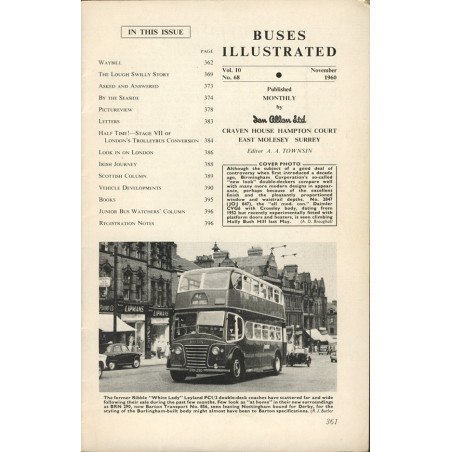 Buses Illustrated 1960 November