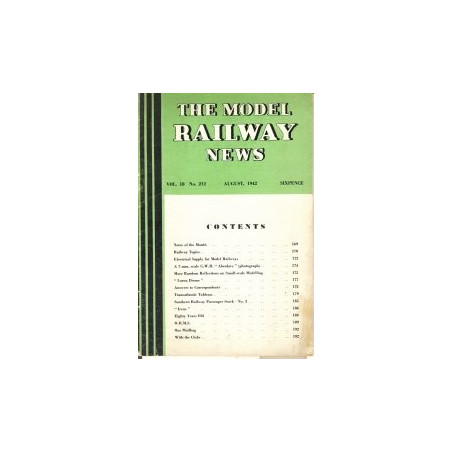 Model Railway News 1942 August